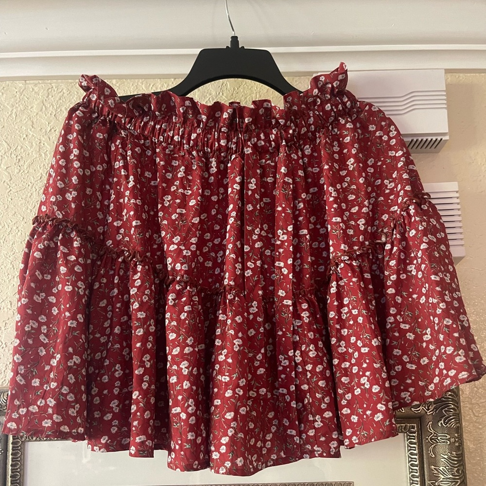 floral skirt